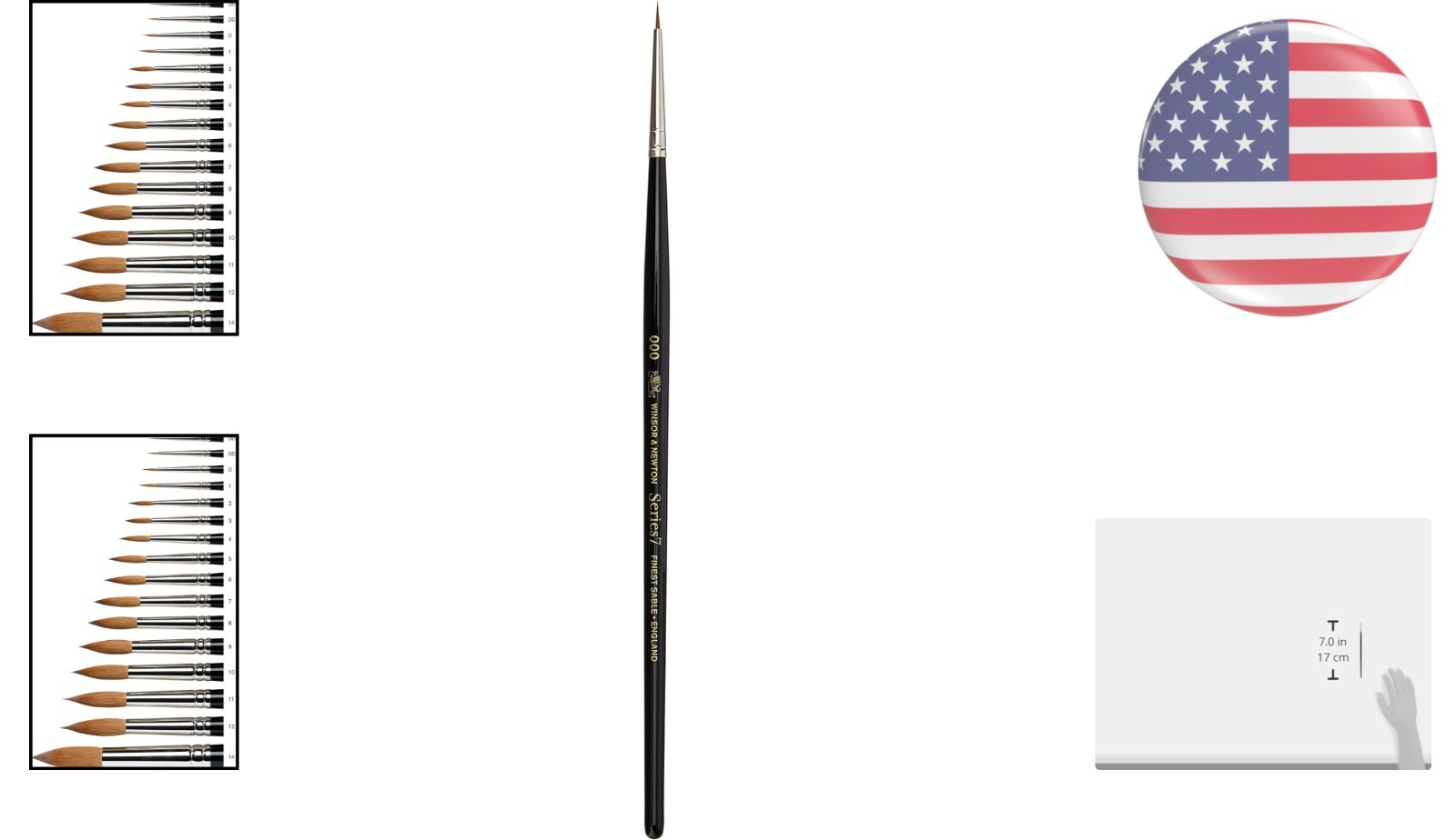 Winsor & Newton Series 7 Kolinsky Sable Brush #000 - The Artist's Essential Tool