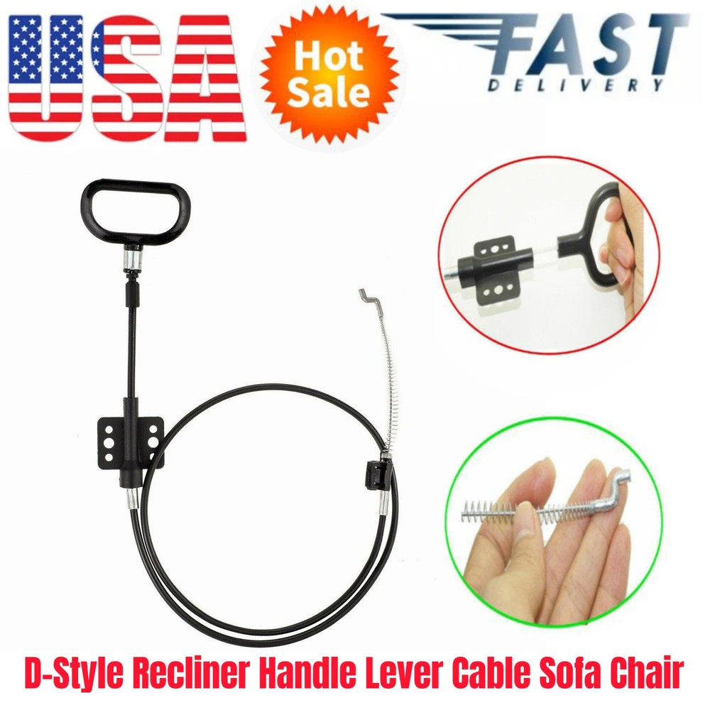 103cm Recliner Chair Sofa Release Lever Handle Pull Replacement Cable Durable H5