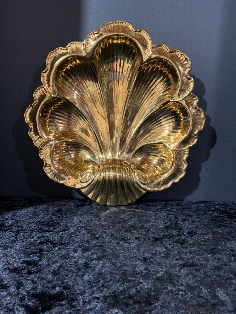 Gorham Gold Plated Shell Serving Bowl / Dish  Pattern L623