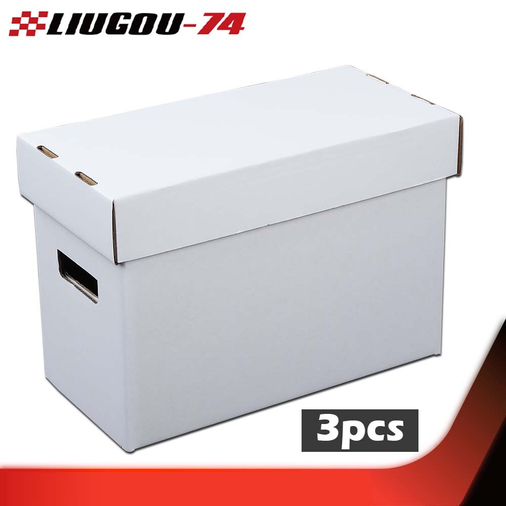 3Pack Comic Books Storage Boxes Short Holds 150-175 Stackable Durable Archive