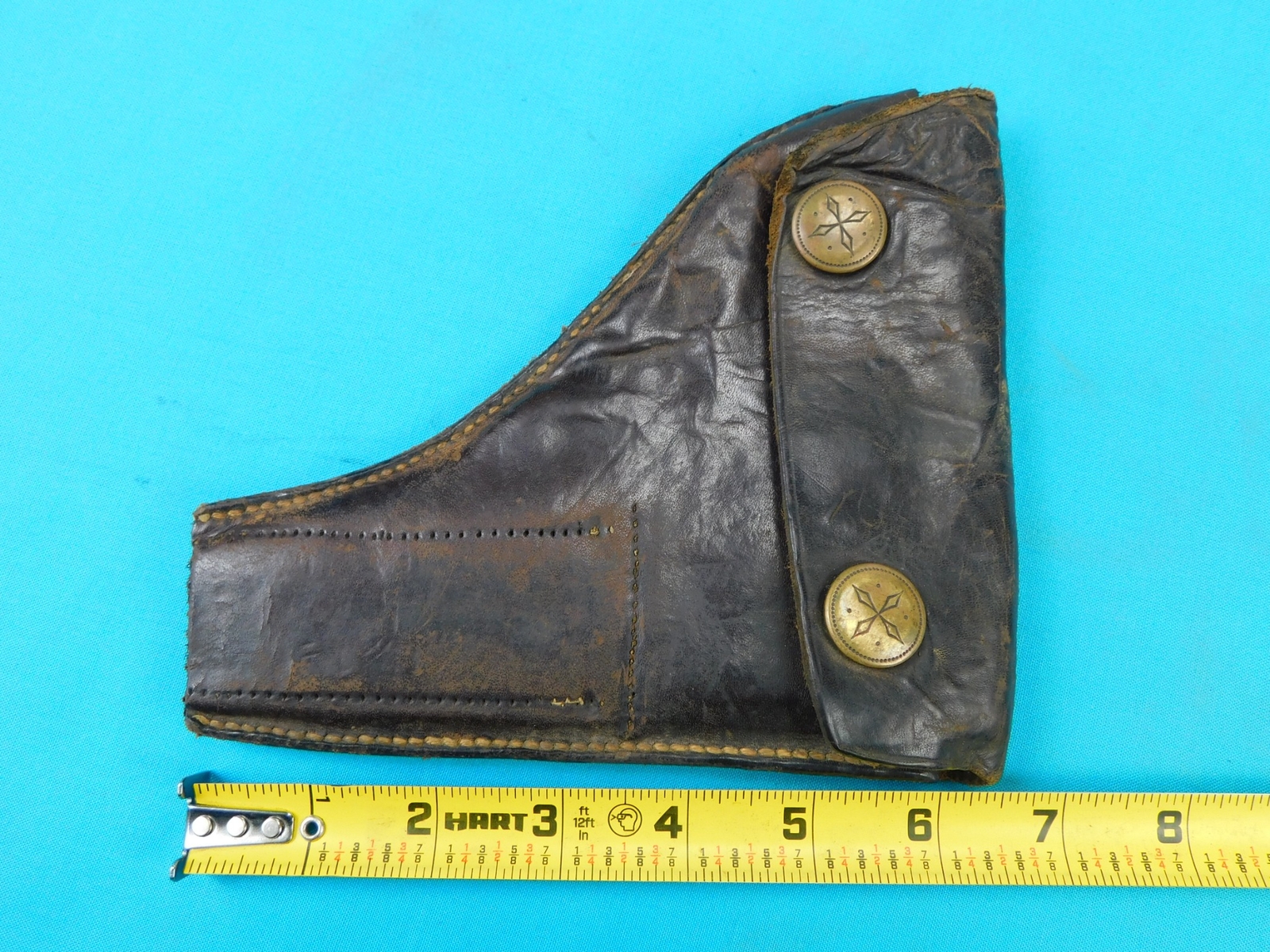German WW1 Mauser or Walther Small Frame Pistol Revolver Gun Leather Holster