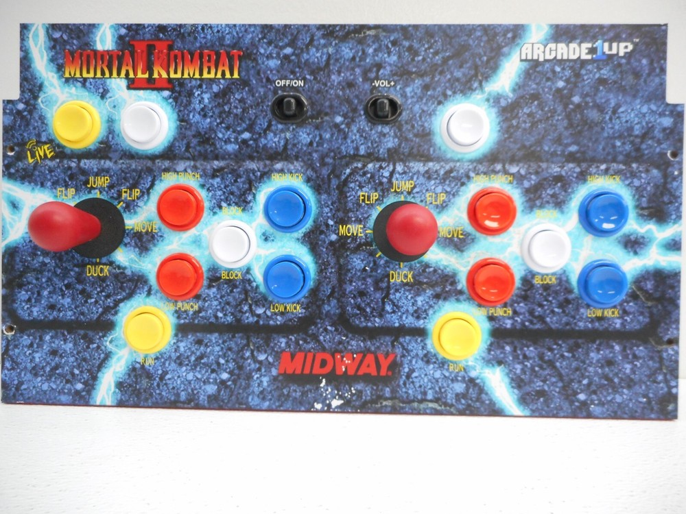Arcade1Up - Mortal Kombat II Deluxe Arcade Game Control Deck ONLY - USED