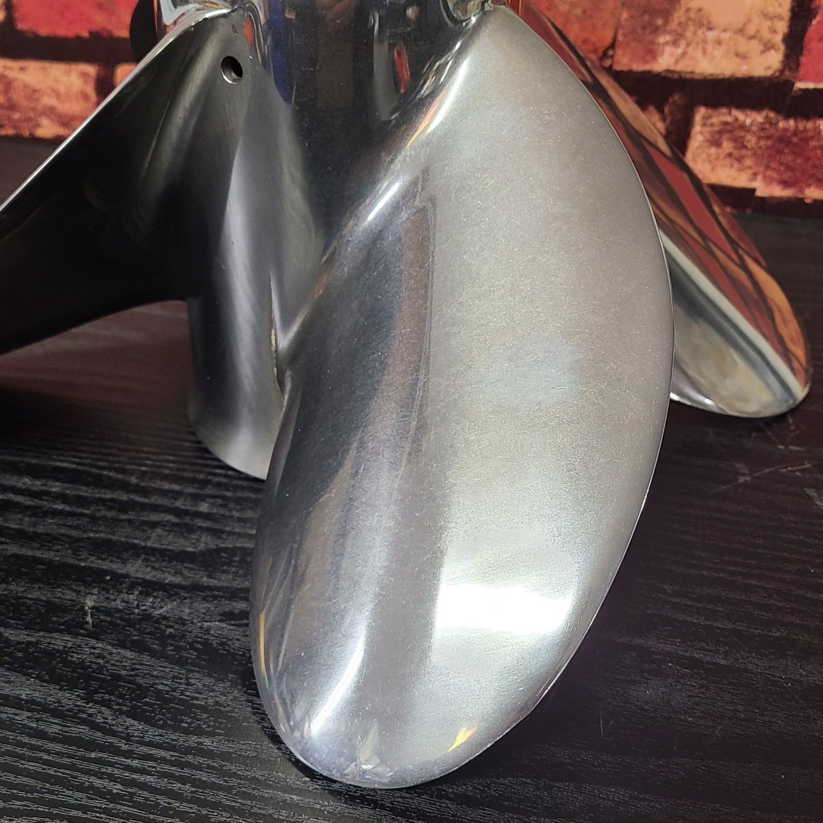 OMC Shooter 4 Blade RH Stainless Steel Prop 13.25 x 25 Pitch 15 Spline 431718