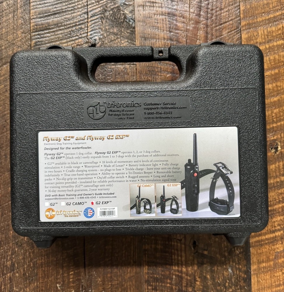 TRI-TRONICS FLYWAY G2 EXP Remote Dog Training Collar System Complete Waterfowler