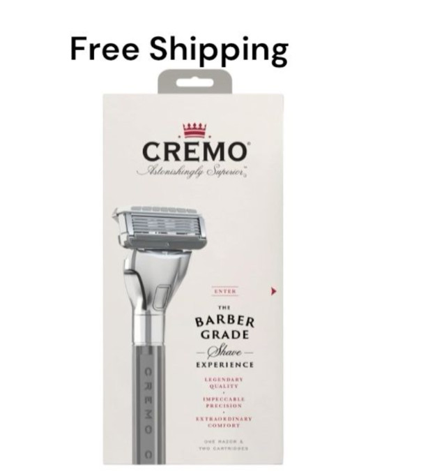 Cremo Astonishingly Superior Barber Grade Refillable System Razor