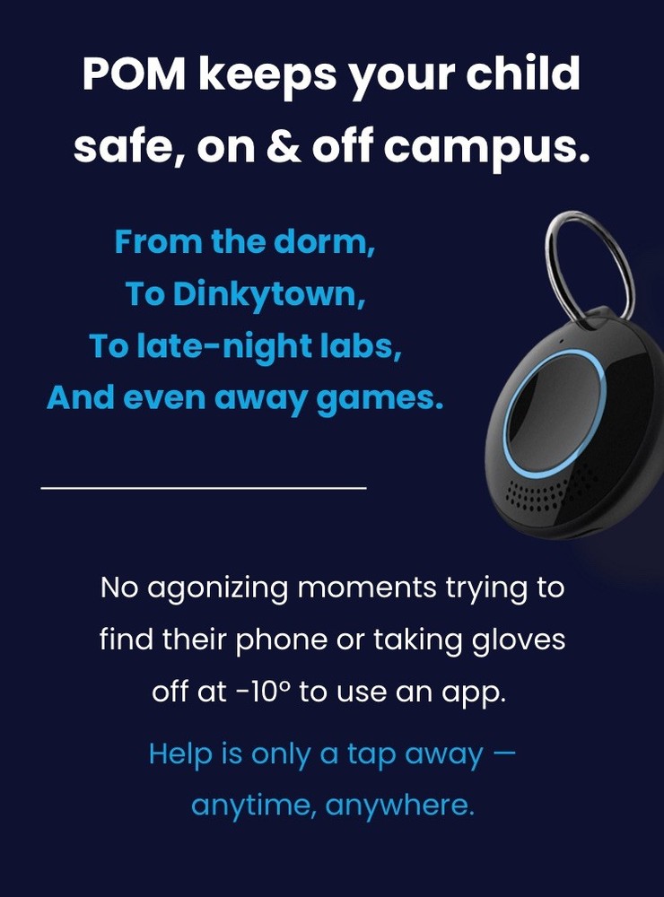 POM Safe Smart Protector - Keychain Personal Safety Device