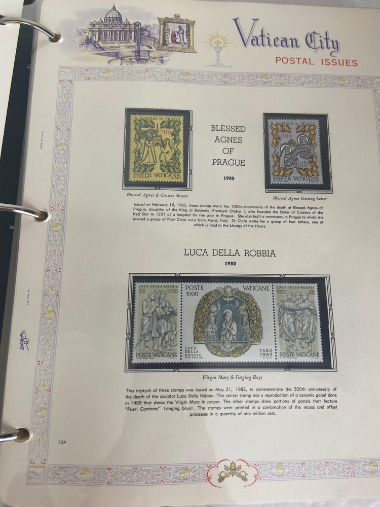 Joystamp: Awesome White Ace Vatican City Album Pages Mint Never Hinged