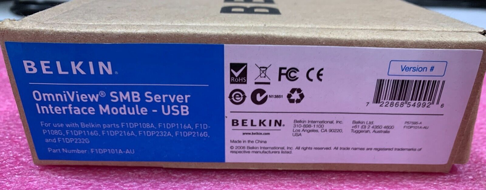 Belkin Omniview SMB Server Interface Module - USB F1DP101A-AU
