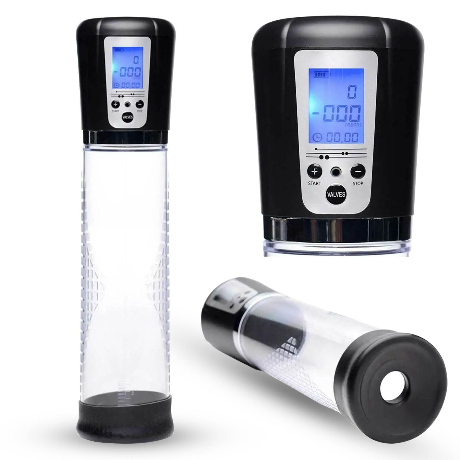 Vacuum Electric Penis Pump Digital rechargeable Male Men Penis Enlarger Growth