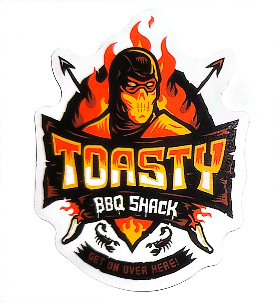 Mortal Kombat SCORPION Anime Water Resistant Sticker