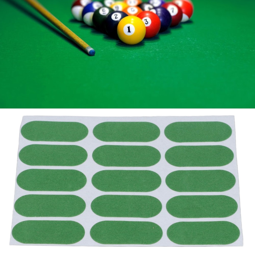 15pcs Billiard Patch Stickers Professional Strong Adhesive Backing Pool Table