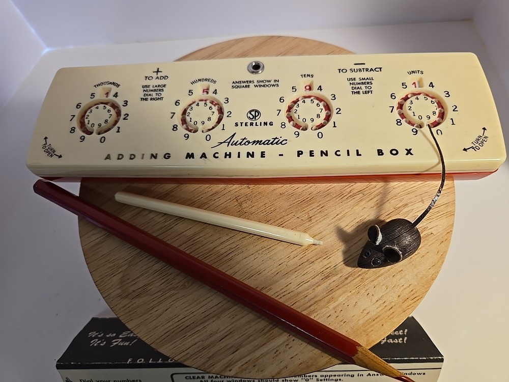 Vintage 1960s Sterling No. 566 Automatic Adding Machine