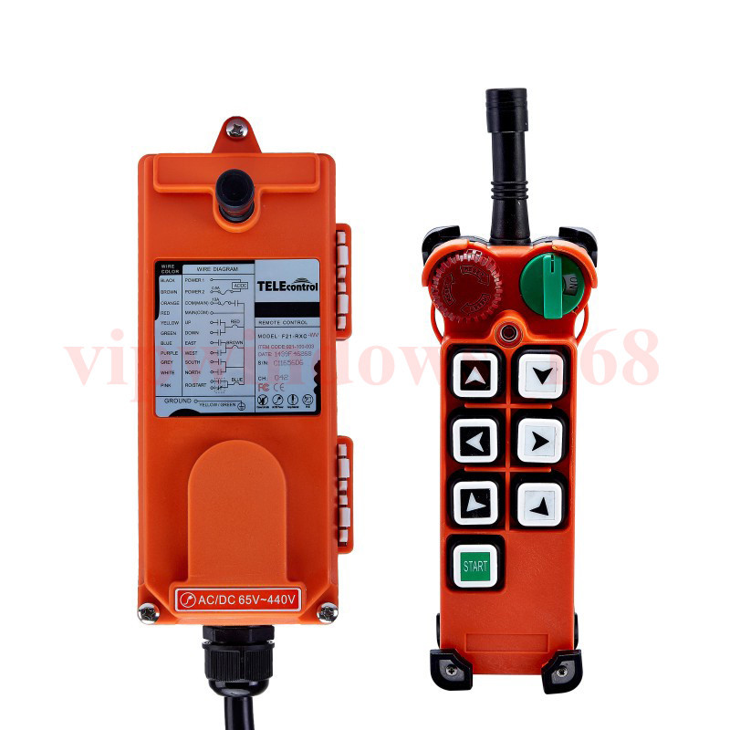 Industrial Wireless Remote Control System Push Button Switch F21-E2 AC/DC12-440V