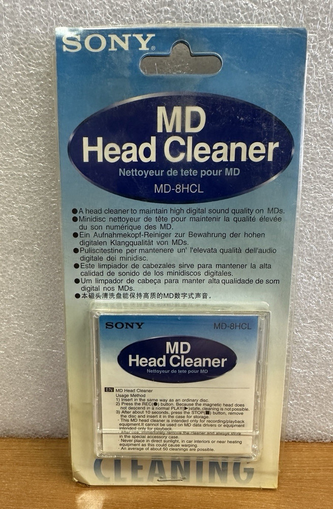 Sony MiniDisc Head Cleaner MD-8HCL