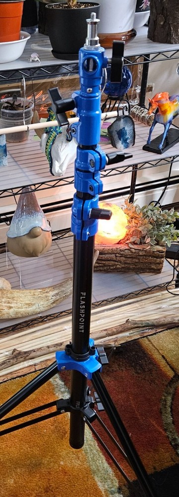Flashpoint Pro Air-Cushioned Heavy-Duty Light Stand Blue Model #FPS9BL
