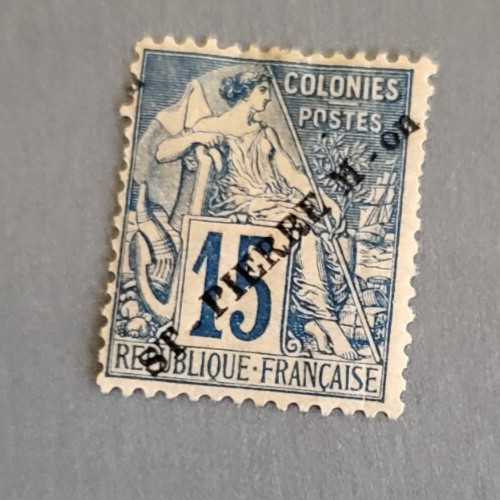Stamps St Pierre & Miquelon Scott #28 h