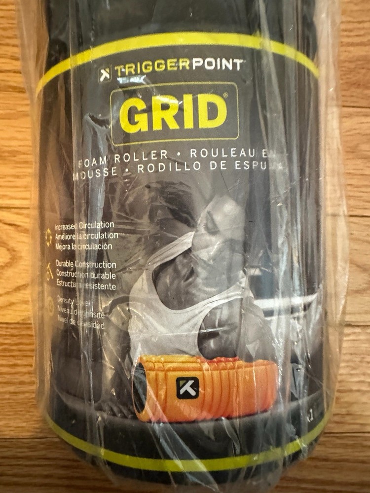 TriggerPoint Grid Foam Roller Deep Tissue Muscle Massage Black Lime Green