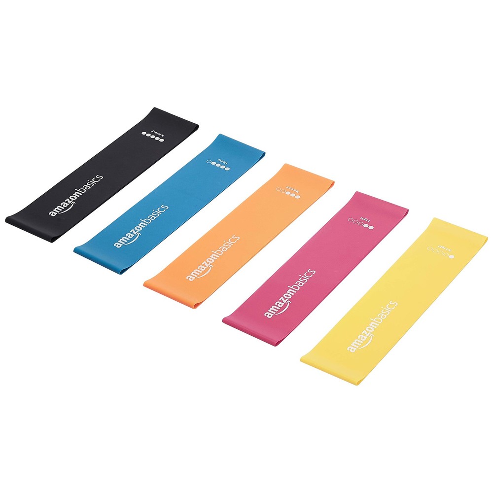 Amazon Basics Resistance Bands for Working Out, Exercise, 60 mm, Multicolor