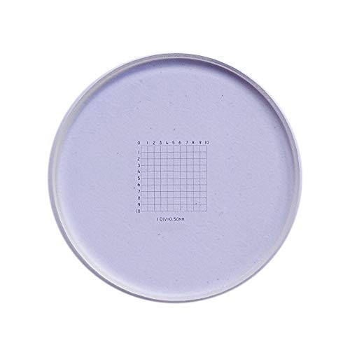 Net Shaped Micrometer Measuring Ruler Slides for 19mm Microscope Lens