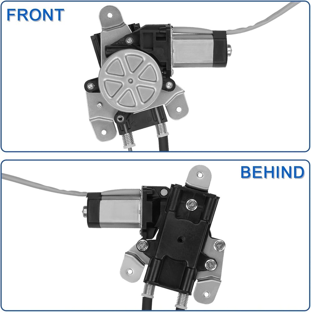741-637 Front Left Driver Side Power Window Regulator with Motor Compatible with