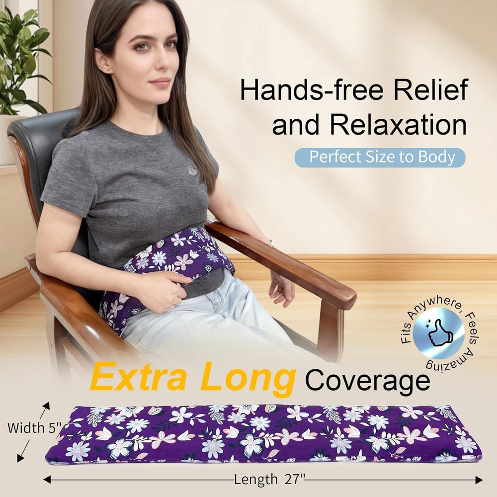Heating pad for Neck Shoulders and Back Microwavable Machine Washable 27x5 Micro