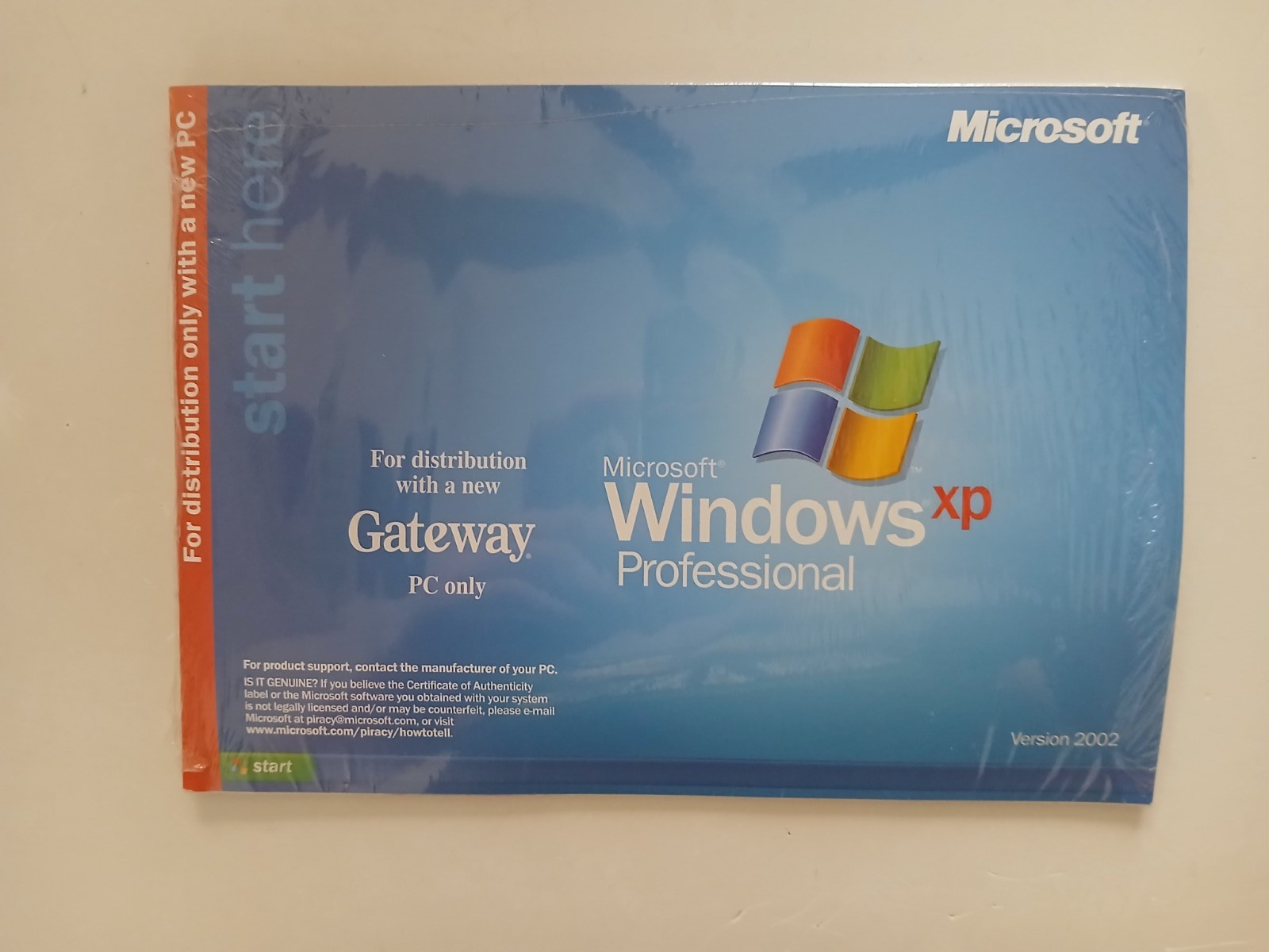 Factory Sealed! Windows XP Home Edition 2002 Mixed Brand + CD DELL or Gateway