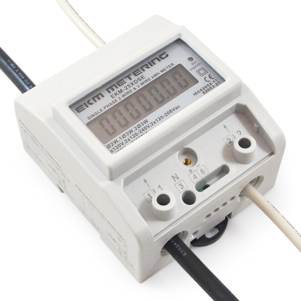 Electrical kWh Meter 120/240V 100A Digital LCD Display #4