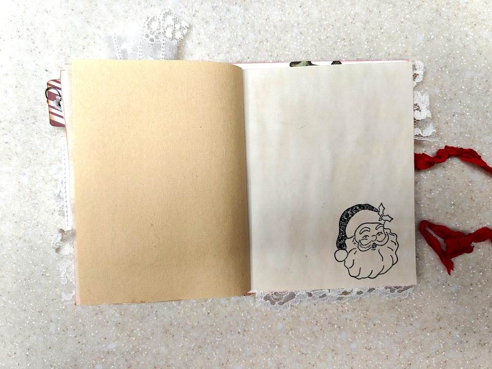 Candy Cane Christmas Card Journal 🎄 Handmade