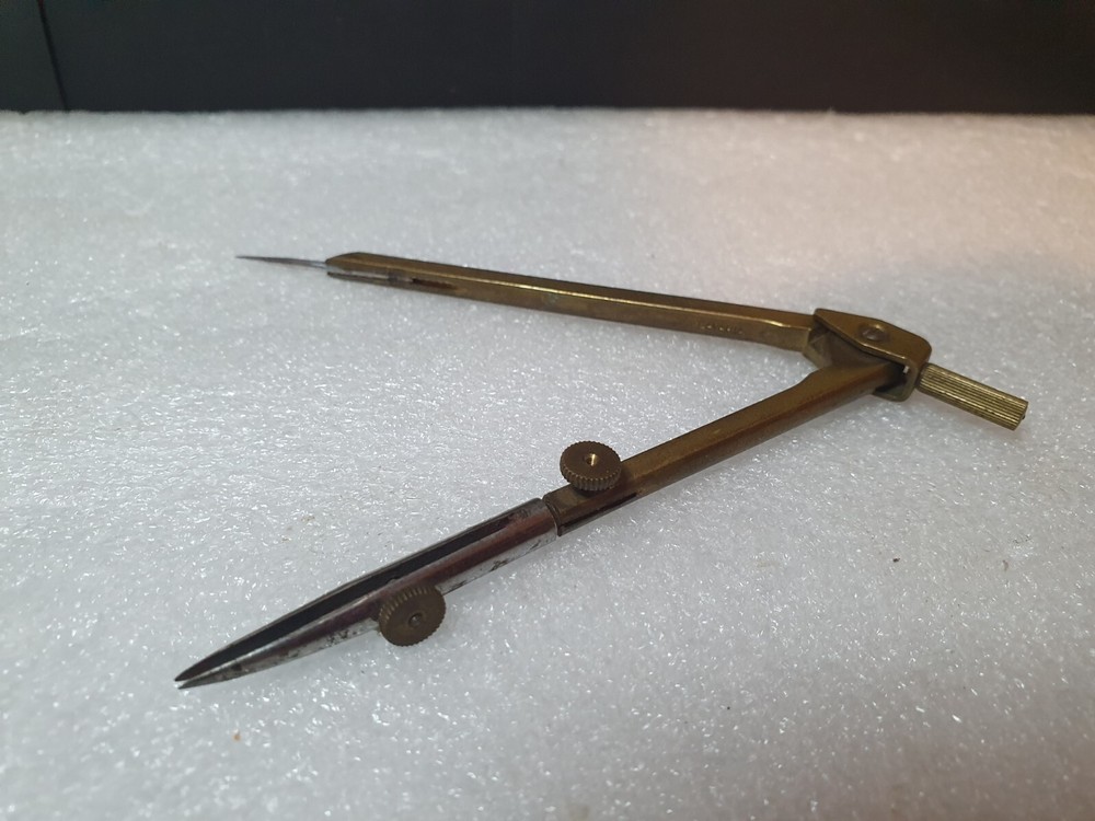 Vintage German Staedler Bavaria Drafting Drawing Compass Tool Architect Engineer