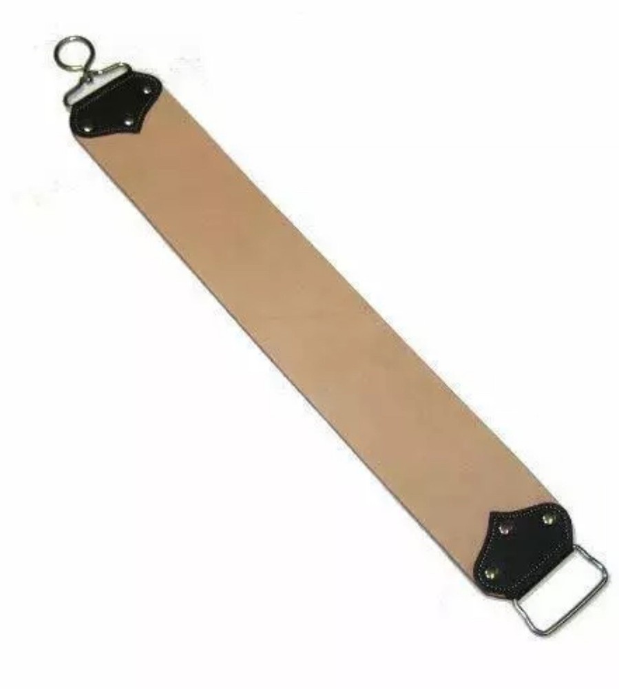 MEN'S BARBER STRAIGHT RAZOR LEATHER HONING SHARPENING STROP/STRAP & BALM PASTE