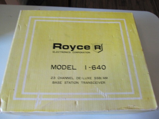 ROYCE 1-640 SSB/AM 23 CH BASE. COSMETICS SHARP COLLECTABLE CLEAN UNIT. POWERS ON