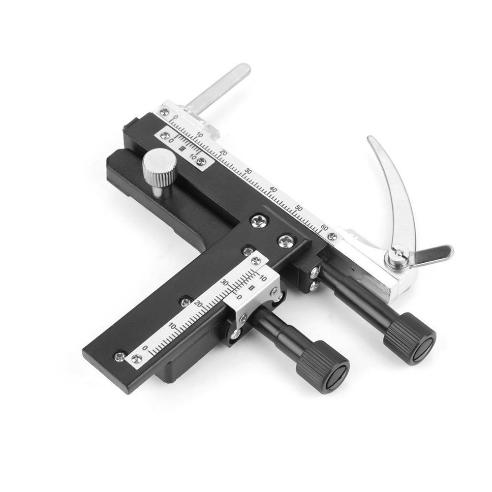 Microscope Attachable Mechanical Stage X-Y Moveable Stage Caliper With Scale❀