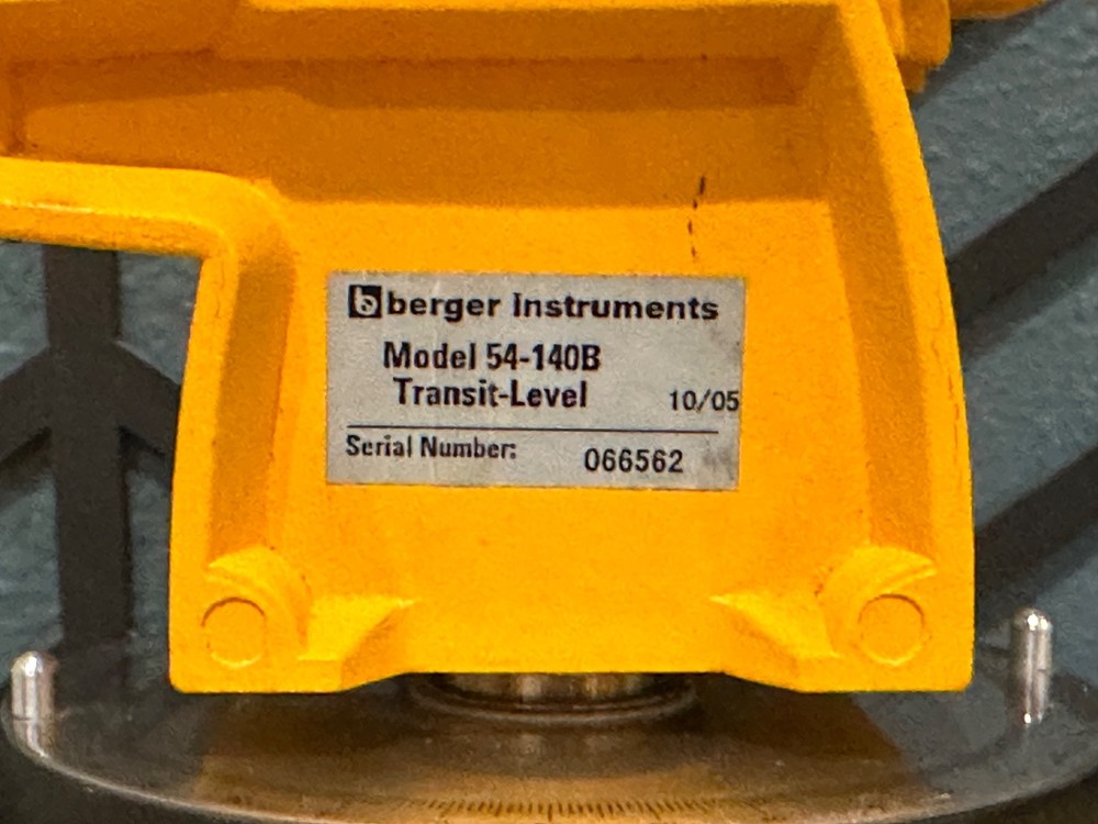 Berger Instruments Model 54-140B Transit-Level with Hard Case
