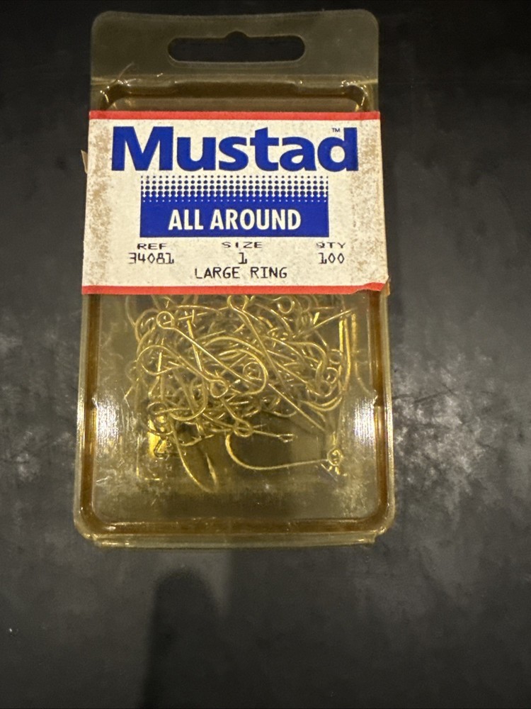 Mustad Ref 34081 Size 1 Large Ring 100 Per Box