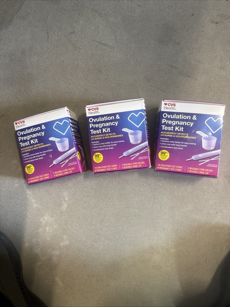 3x CVS Ovulations & Pregnancy Testing Kit EXP 3/30/2026