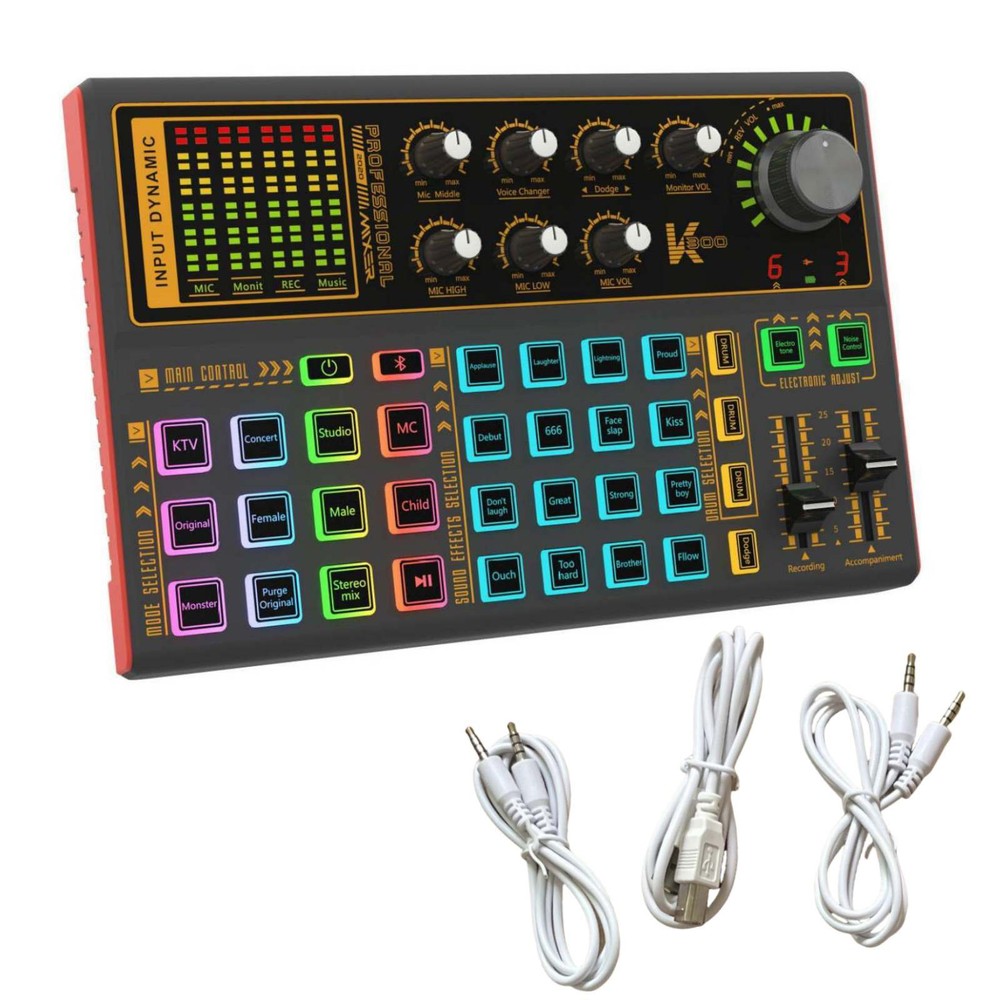 K300 Versatile Sound Card For Win/Mac OS/Android/IOS Wide Compatibility