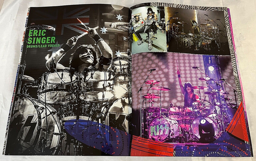 KISS Tourbook Program 40th Anniversary Australia NZ Tour 2015 Tour book Demon