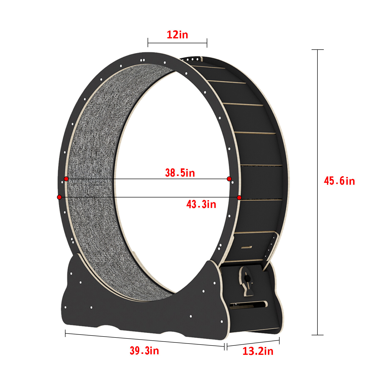 Cat Exercise Wheel Solid Wooden Cat Treadmill Running Wheel Cat Sport Kitty Toy