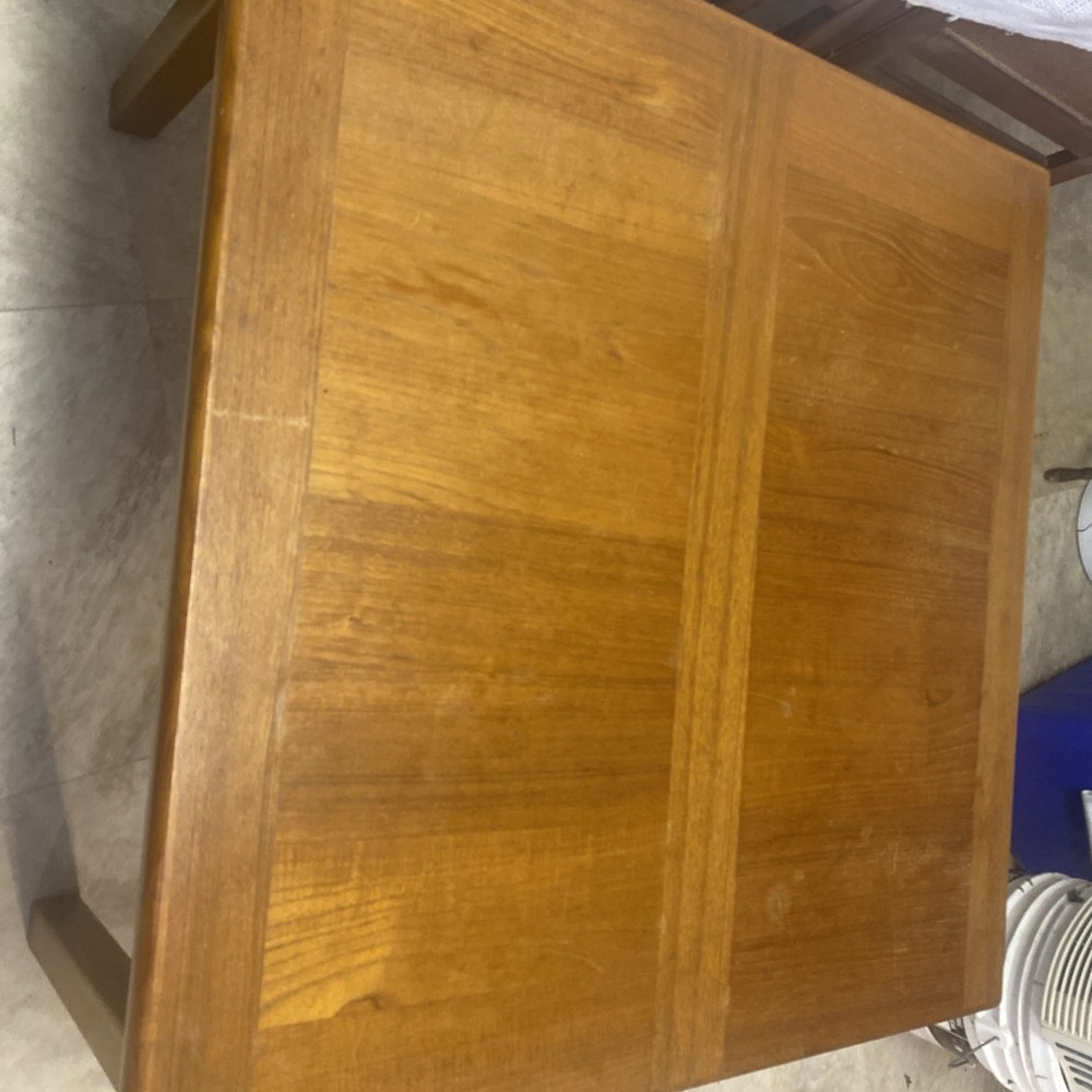 Mid Century Danish Modern Coffee Table Mobler Surfboard Teak Denmark Refinished