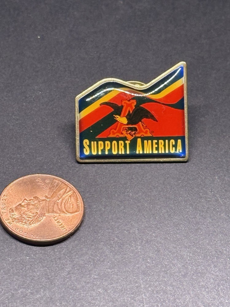 Anheuser Busch Support America Pin Back