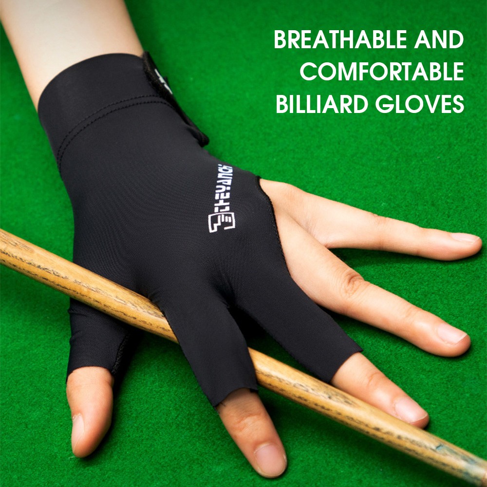 Anti Slip Breathable Billiards Comfortable Three Finger Snooker HCMP