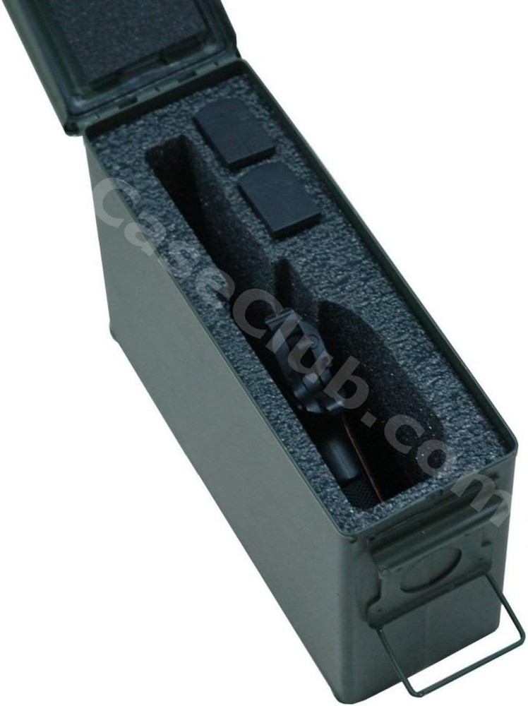 Pre-Cut Closed Cell Foam Insert for .30 Cal Ammo Can - Pistol Storage Solution