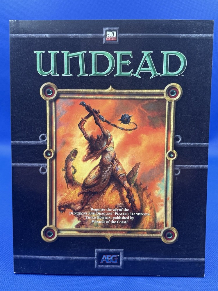 Undead d20 System Sourcebook AEG 8304 Dungeons & Dragons 3E 2002 RPG Guidebook