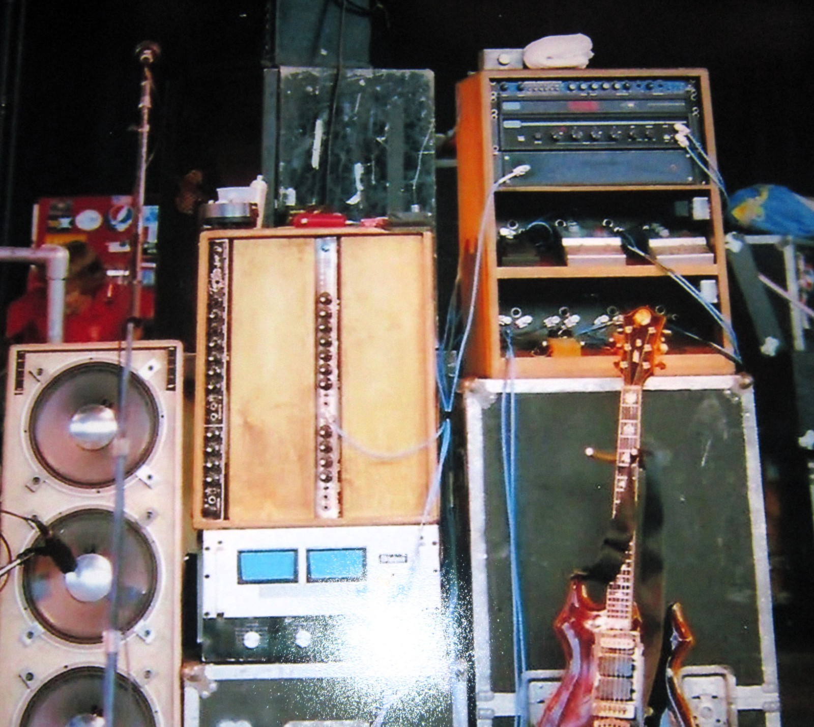 Jerry Garcia Guitar Rig 1985 Grateful Dead Poster McIntosh Tube, JBL 19"x13"