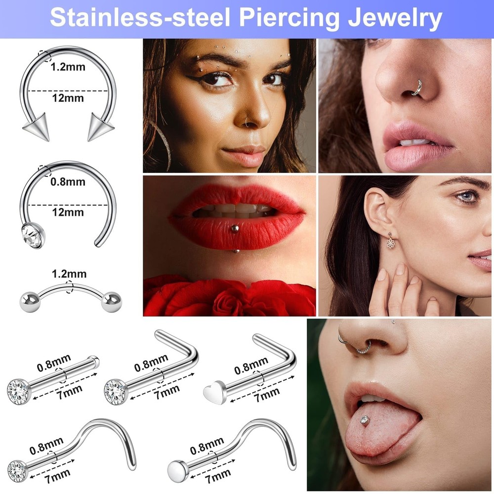 Reusable Ear Piercing Gun Kit Professional Ear Nose Stud Piercing Gun Machine...