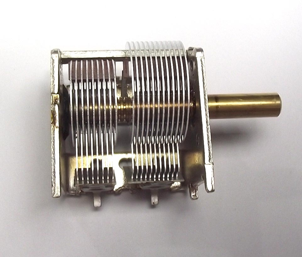 Air Variable Capacitor ALPS JAPAN 2 Gang 25 - 450pf Electronic Project DIY KIT