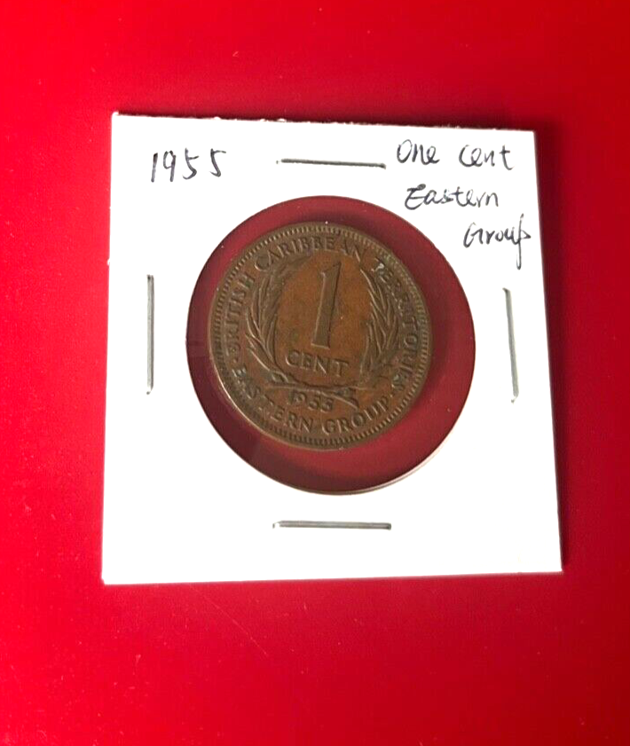 1955 ONE CENT EASTERN GROUP COIN - NICE WORLD COIN !!!