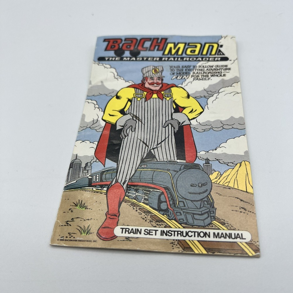 Bachmann The Master Railroader Train Set Instruction Manual Comic Book 1988