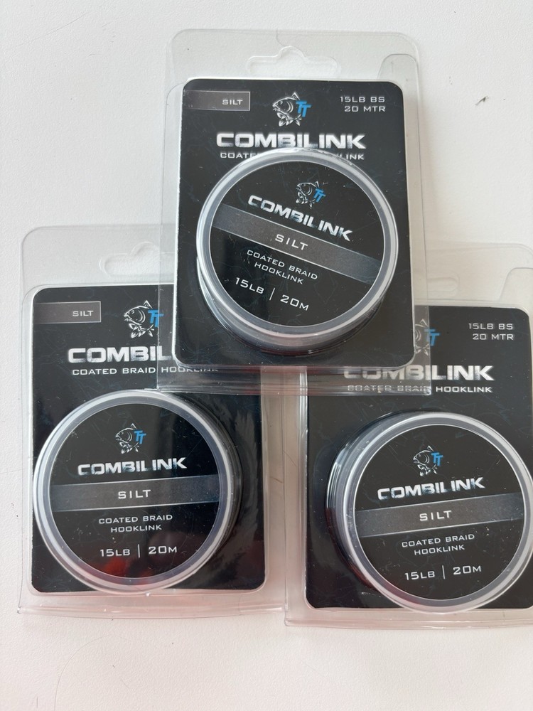 Nash Combi Link Coated Braid 15lb Silt  X3