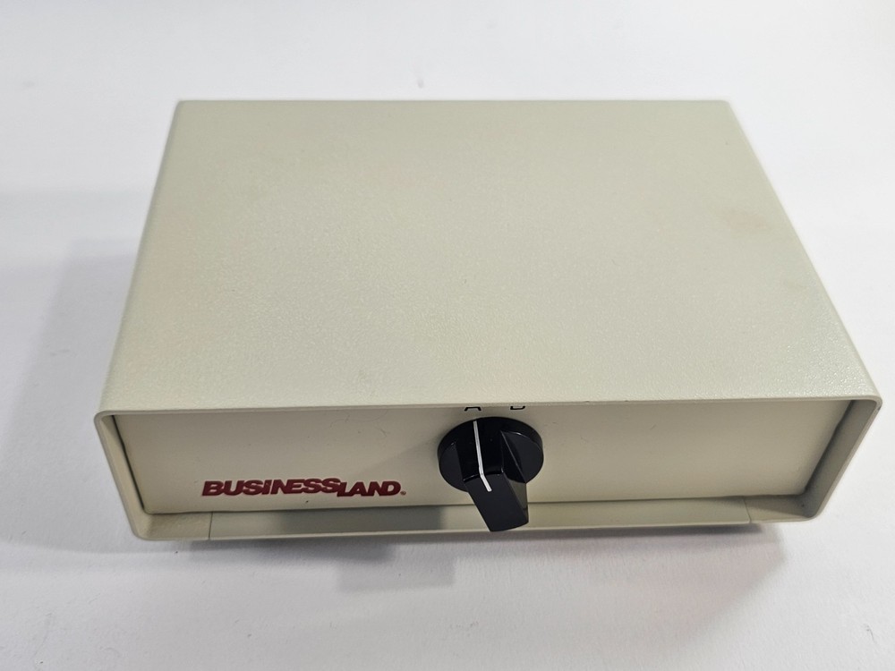 BusinessLand Manual DB-25 A/B Data Switch Box - Parallel Port Selector - Tested